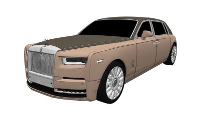 超精细汽车模型 劳斯莱斯 Rolls Royce Phantom